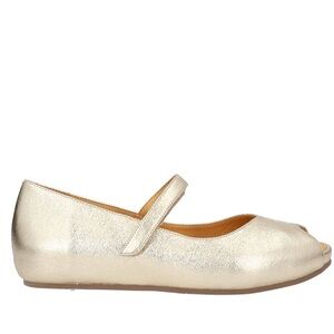 Gold Mary Jane Flats